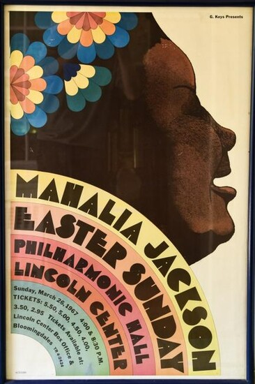 Mahalia Jackson by Milton Glaser Original Poster