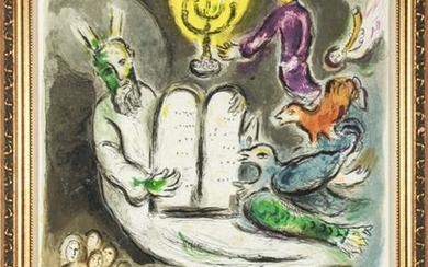 Marc Chagall "Exodus Tablets" Lithograph