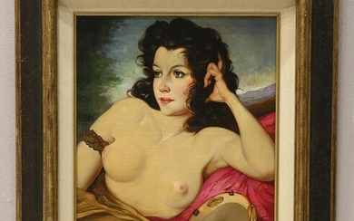 Maria Szantho (Hungarian, 1897-1998) Oriental Nude Oil