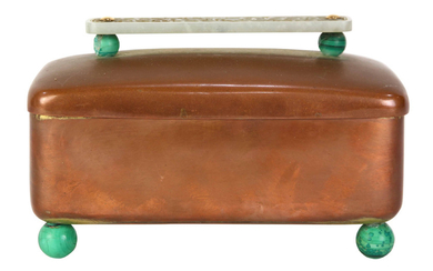 Marie Zimmerman hammered copper lidded box