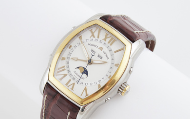 Maurice Lacroix 'Masterpiece' Wristwatch With Triple Date And Moonphase