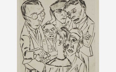 Max Beckmann (German, 1884-1950) The Draftsman in Society (Der Zeichner in Gesellschaft)