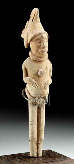 Maya Jaina Pottery Standing Figural Whistle