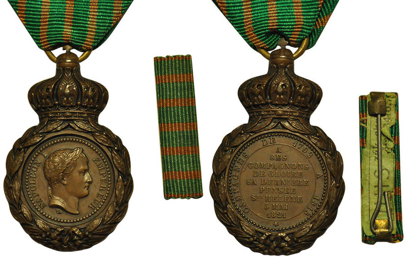 Медаль Святой Елены ("Médaille de Sainte-Hélène"). Вторая Французская Империя...