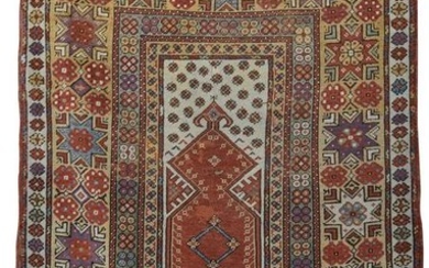 Melas Prayer Rug, Turkey, mid 19th century; 4 ft. 10