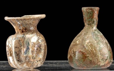 Miniature Ancient Roman Glass Jarlets (pr)
