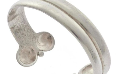 Modernist Sterling Silver Cuff Bracelet