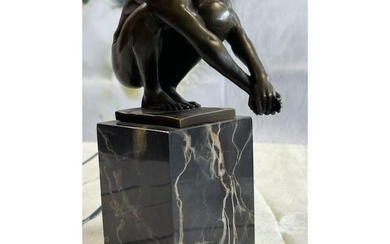 Modernn Nude Male Bronze Sculpture