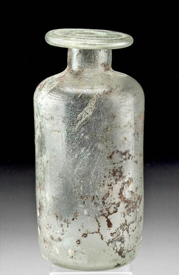Nearly-Translucent Roman Glass Bottle