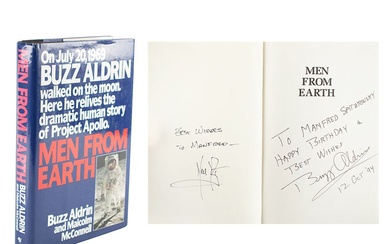 Neil Armstrong and Buzz Aldrin Signed Book