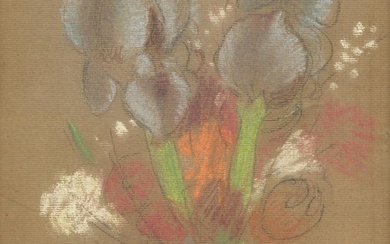 Odilon Redon (French, 1840-1916) - Iris dans un Vase