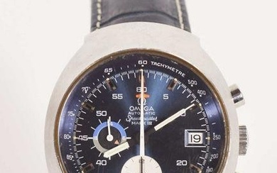 Omega - Speedmaster Mark III steel automatic watch for men