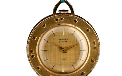 SARCAR, Orologio da collo in oro giallo 18k carica manuale, 31 mm