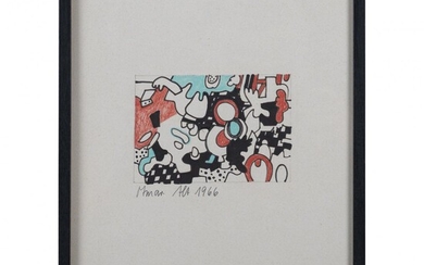Otmar Alt (1940 Wernigerode - vit et travaille à Hamm), Sans titre (composition abstraite), 1966,...