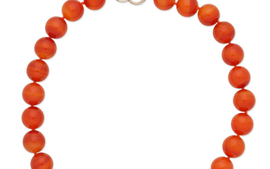 PALOMA PICASSO FOR TIFFANY: CARNELIAN BEAD NECKLACE