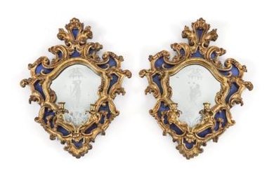 A Pair of Venetian Rococo Wall Mirrors