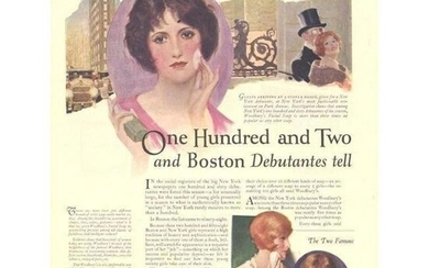 Pair of 1925 Woodbury's, Palmolive Soap Advertisements