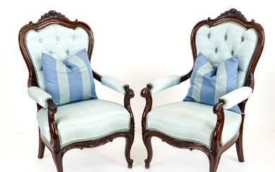 Pair of armchairs, Louis-Philipp