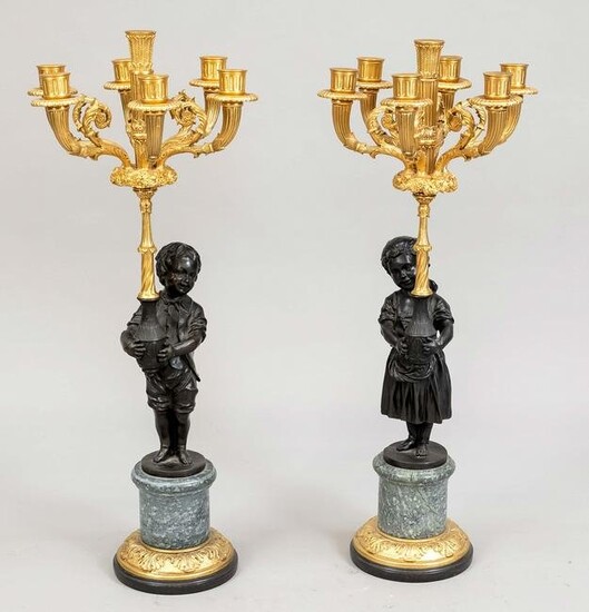 Pair of ornamental chandeliers