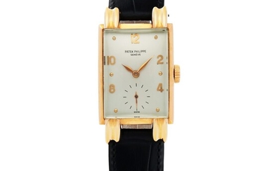 Patek Philippe, REF 1480 PINK GOLD WRISTWATCH WITH FANCY LUGS MADE IN 1942