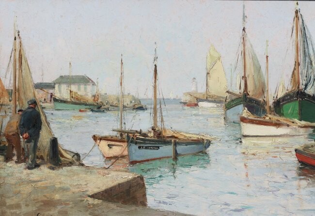 Paul Emile Lecomte (French, 1877-1950) "High Tide"