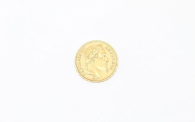 Napoleon III (1866 BB) 20 Francs yellow gold coin