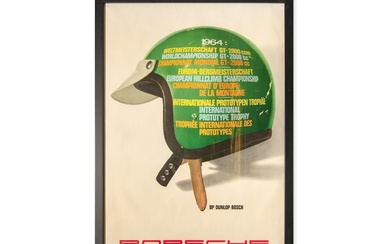 Porsche Racing Helmet Poster, 1964