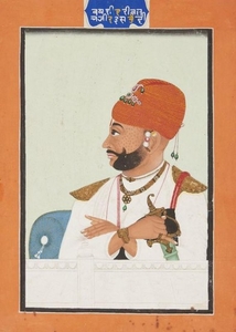 Portrait of the Paymaster Bhalavji, Bundi, circa...