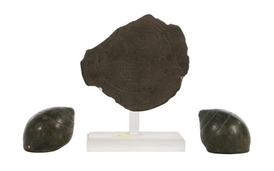 Pre-Columbian Carved Stone Disc
