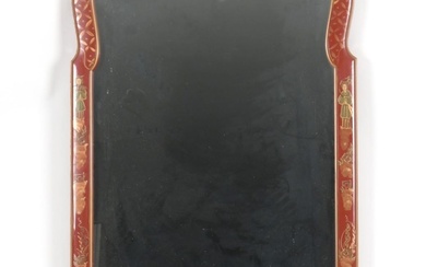 Queen Anne Style Chinoiserie Decorated Mirror