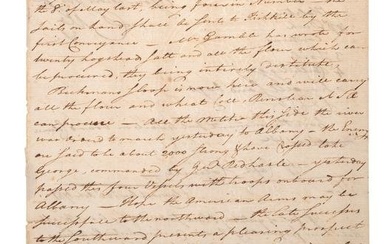 [REVOLUTIONARY WAR]. Manuscript document signed ("D.M."?), to Captain Colville? Claverack, NY, 22