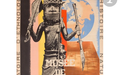 ROGER FALCK (1903-1973) Musée de l’Homme, 1938 Chromolithographie. Non entoilée. Imp. Bedos et cie. Signée...