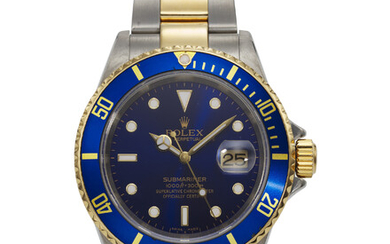 ROLEX, REF. 16613, SUBMARINER, A FINE 18K YELLOW GOLD AND STEEL DIVER’S WRISTWATCH WITH DATE