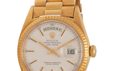 ROLEX, REF. 1803 18K YELLOW GOLD 'OYSTER PERPETUAL DAY-DATE' WATCH