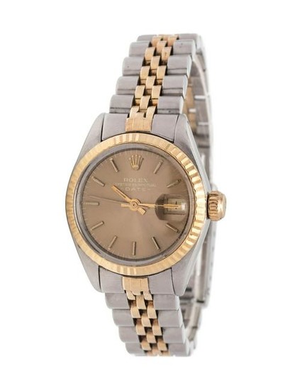 ROLEX, STAINLESS STEEL AND 14K YELLOW GOLD REF. 6917