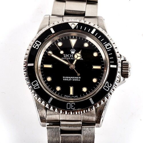 ROLEX - a Vintage stainless steel Oyster Perpetual Submarine...