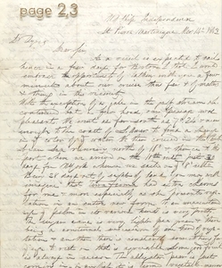 Rare Four-Page Eye Witness Account of Slavery in Carribean, U.S.S. Independence, March 14th, 1843