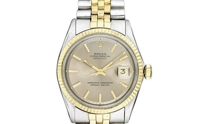 Rolex Datejust Ref. 1601 Stainless Steel and 14K Yellow Gold Rare Mink Color Dial
