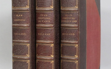 Romain Rolland Jean-Christophe 3 Volumes 1915