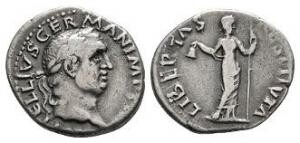 Roman Imperial Coins - Vitellius - Libertas Denarius