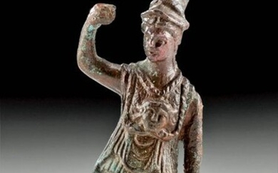 Roman Leaded Bronze Statue of Minerva (Athena)