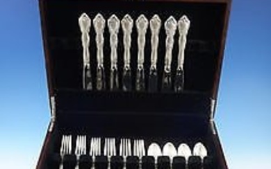 Rose Tiara by Gorham Sterling Silver Flatware Set for 8 Service 34 Pieces