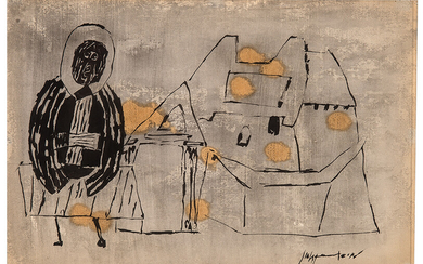 Roy Lichtenstein: St. Macarius Before His Monastery