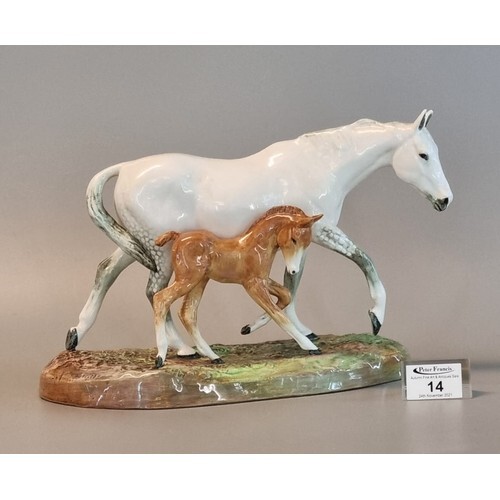 Royal Doulton bone china horse sculpture, 'The Gude Grey Mar...