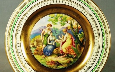 Royal Vienna Plate Titled "The Young Virgil"