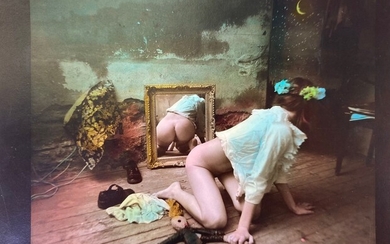 SAUDEK, Jan (b. 1935). Nude before mirror. N.d. (c. 1990). Colour print. 230 x 273...