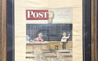 Saturday Evening Post cover sketch, 1946