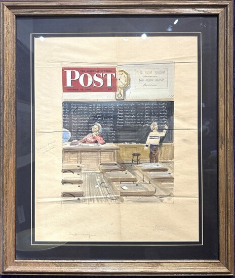 Saturday Evening Post cover sketch, 1946