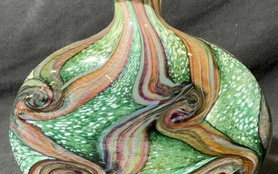Sealed Art Glass Vase