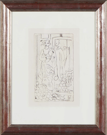Segundo Henry Matisse, gravura, D.25x15 cm.